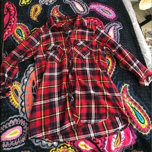 red,white,yellow & black flannel